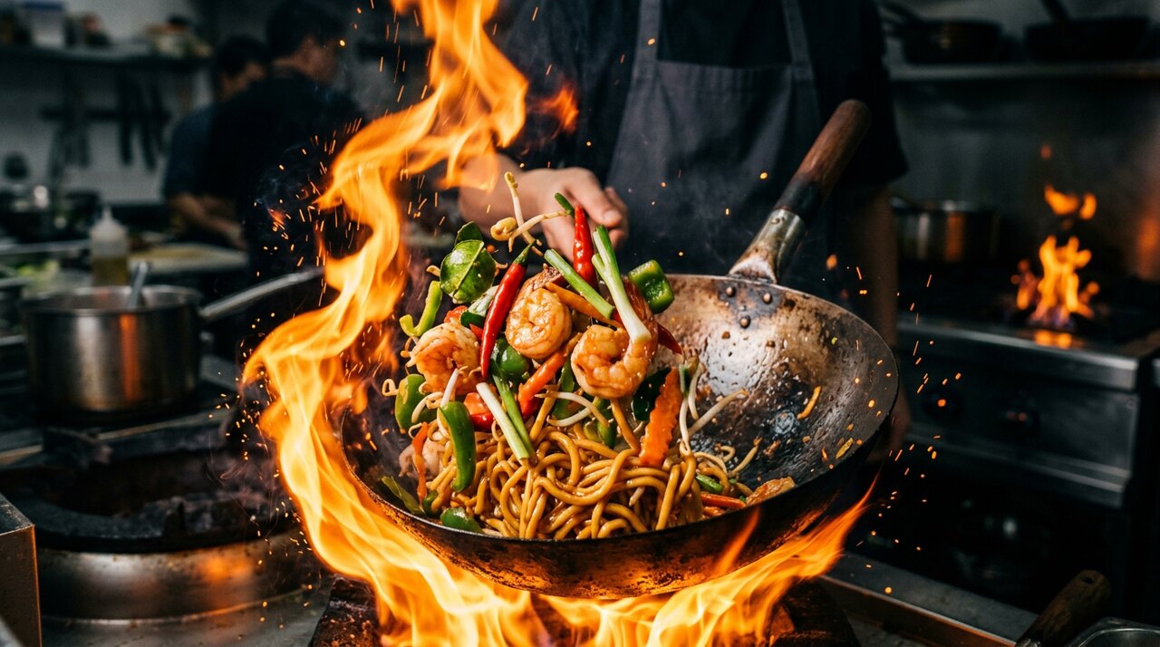 Cuisine au wok